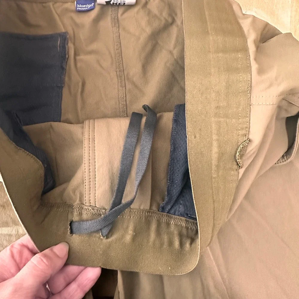 REI Co‎ Op Mens Convertible Hiking Pants Zip Off Cargo Khaki Size Large - 32L
